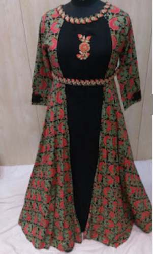 Party wear Jacket Style Kurti Collection  by Puppet House Of Kutch Art
