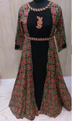 Party wear Jacket Style Kurti Collection 