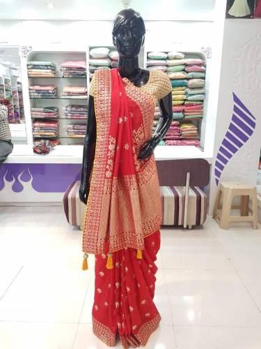 Stylish Heavy Bridal wear Saree  by Bridal The Lady s Dreamland