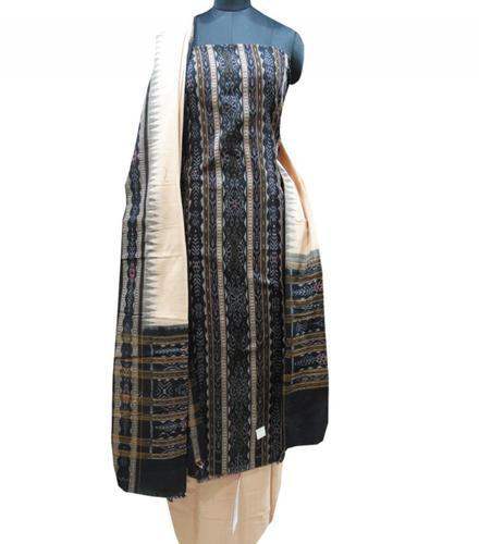 Traditional Ikat Cotton Dress Material by Mohini Creations