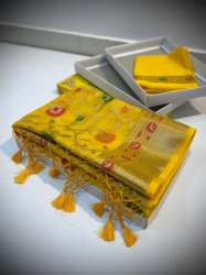 Banarasi Katan by Georgette meenakari saree