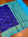 Banarasi Semi Dupiyan Soft Silk Saree with Resham Work thumb 12