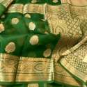 Banarasi semi Kora Organza Soft Silk Saree thumb 12