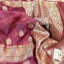 Banarasi semi Kora Organza Soft Silk Saree thumb 3