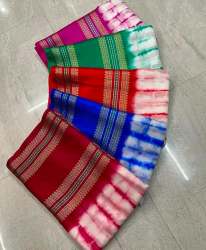 Banarasi Soft Silk Shibori Dye Saree With Brocade Blouse