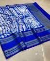 Banarasi Soft Silk Shibori Dye Saree With Brocade Blouse thumb 6