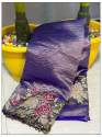 Beautiful Banarasi Crush Tissue soft silk saree thumb 7