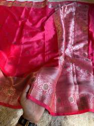 Beautiful Handmade Banarasi Soft Silk Saree