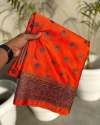 Designer  Katan khadi Georgette Soft Silk Saree thumb 4