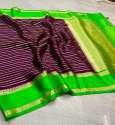 Fancy Zari lining Banarasi Warm Dyeable Soft Silk Saree thumb 10