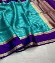 Fancy Zari lining Banarasi Warm Dyeable Soft Silk Saree thumb 13