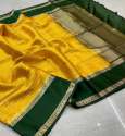 Fancy Zari lining Banarasi Warm Dyeable Soft Silk Saree thumb 14