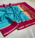 Fancy Zari lining Banarasi Warm Dyeable Soft Silk Saree thumb 7