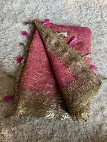 Handloom banarasi pure tissue Silk saree