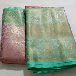 Kanchi Banarasi Tissue Waskat Silk Saree