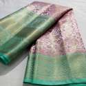 Kanchi Banarasi Tissue Waskat Silk Saree thumb 1