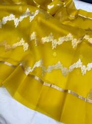 Latest Arrivals Banarasi Semi Kora Organza Saree