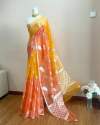 Latest dybel imli patti Banarasi kora organza saree  thumb 1