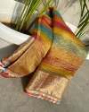 Latest Tissue Crushed Silk Saree thumb 6