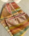 Latest Tissue Crushed Silk Saree thumb 7