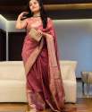 New Arrival Soft zari  Pure Linen Silk Saree