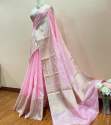 New Arrival Soft zari  Pure Linen Silk Saree thumb 1