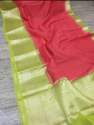 New Arrival Soft zari  Pure Linen Silk Saree thumb 4