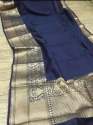 New Arrival Soft zari  Pure Linen Silk Saree thumb 5