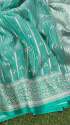 New Collection Banarasi Kora Organza Zari weaving Saree thumb 4