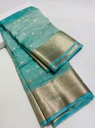 New Collections Banarasi Tissue Crush Soft Silk Saree