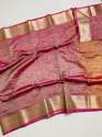 New Collections Banarasi Tissue Crush Soft Silk Saree thumb 6