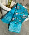 New Launch Chikankari Embroidery Organza Saree thumb 7