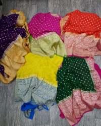 Semi Georgette Soft Silk Banarasi Saree 