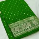 Semi Katan khaddi Georgette Soft Silk Saree thumb 2