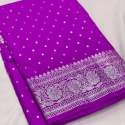 Semi Katan khaddi Georgette Soft Silk Saree thumb 4