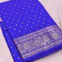 Semi Katan khaddi Georgette Soft Silk Saree thumb 6