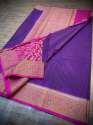 Traditional Katan Dye able Soft Silk Saree