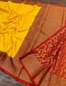 Traditional Katan Dye able Soft Silk Saree thumb 1
