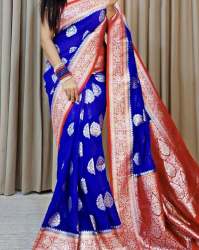 Trending Banarasi Warm Dybel Soft Silk Saree