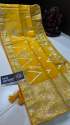 Zig Zag Kora Organza Dybel Silk Saree thumb 15