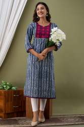Casual wear Straight Cotton Kurti 