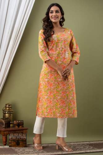 Formal Wear Jaipuri Kurti Pant set 