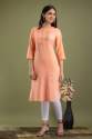 Sober Color Lurex Straight Kurti Collection  thumb 1