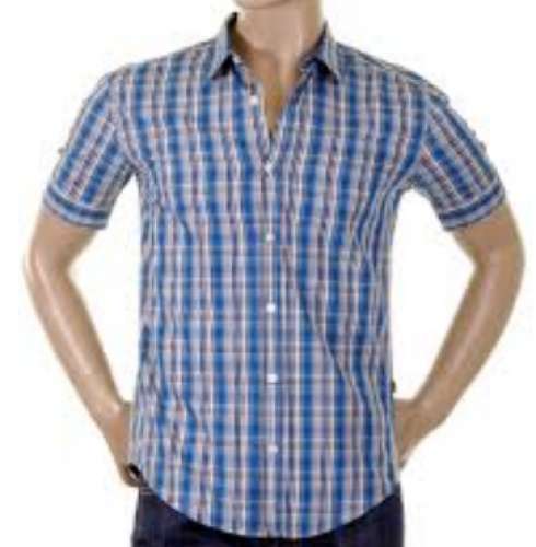 Mens Cotton Checks Shirt  by Kuns Mens Wear