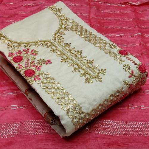 Embroidered Dress Material by Devanshi Creation