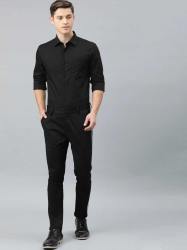 Buy Mens Slim Fit Black Shirt By Gujju lifestyle