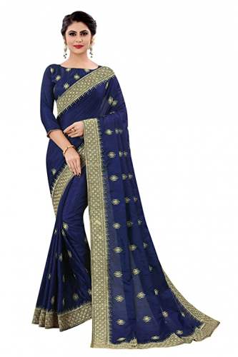 Get Ved Fashion Blue Saree At Wholesale Price by Ved Fashion