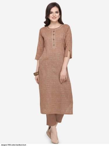 Handloom Cotton Kurti by Om Shanti Creation