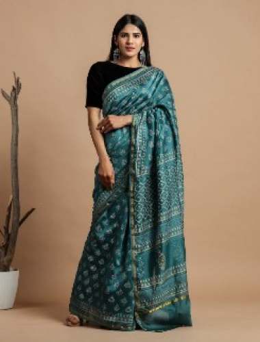 New Arrival Chanderi Cotton Printed Saree