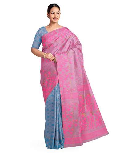 Get Cotton Dhakai Jamdani Saree By SARIKA by Sarika